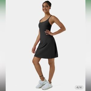 Halara Black Long Exercise Dress